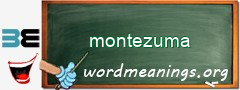 WordMeaning blackboard for montezuma